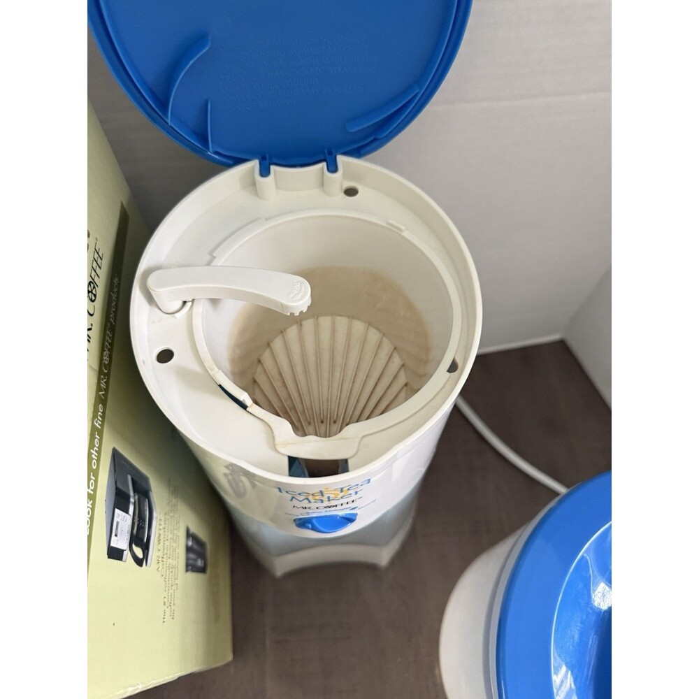 Mr. Coffee Iced Tea Maker Brewer Blue TM70 3 Qt. Pitcher W/Lid Tested Works - Picture 4 of 5